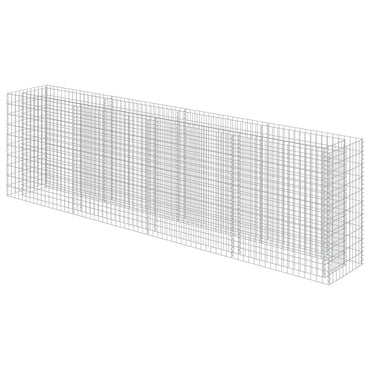 vidaXL Gabionen-Hochbeet Verzinkter Stahl 360×50×100 cm