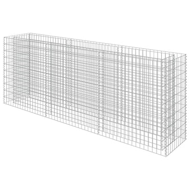 vidaXL Gabionen-Hochbeet Verzinkter Stahl 270×50×100 cm