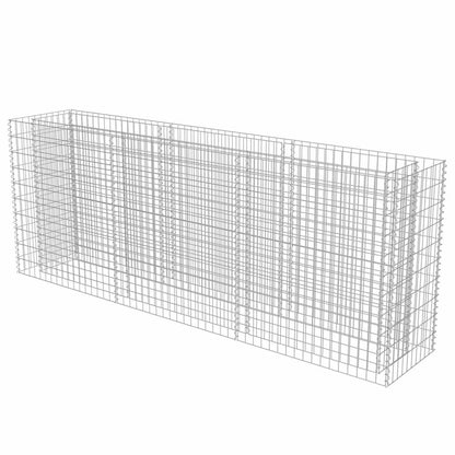 vidaXL Gabionen-Hochbeet Verzinkter Stahl 270×50×100 cm
