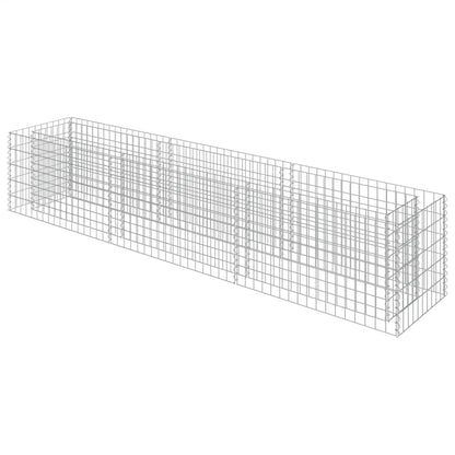 vidaXL Gabionen-Hochbeet Verzinkter Stahl 270×50×50 cm