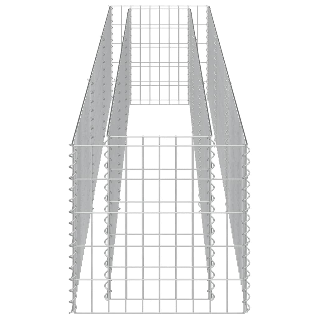 vidaXL Gabionen-Hochbeet Verzinkter Stahl 270×50×50 cm