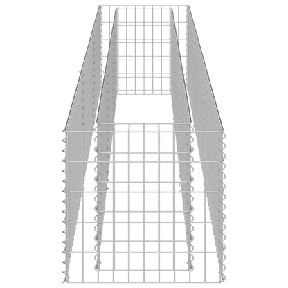 vidaXL Gabionen-Hochbeet Verzinkter Stahl 270×50×50 cm