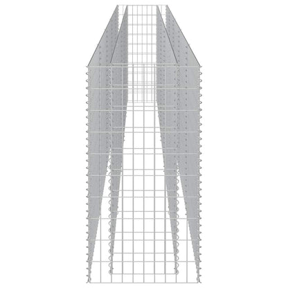 vidaXL Gabionen-Hochbeet Verzinkter Stahl 450×50×100 cm