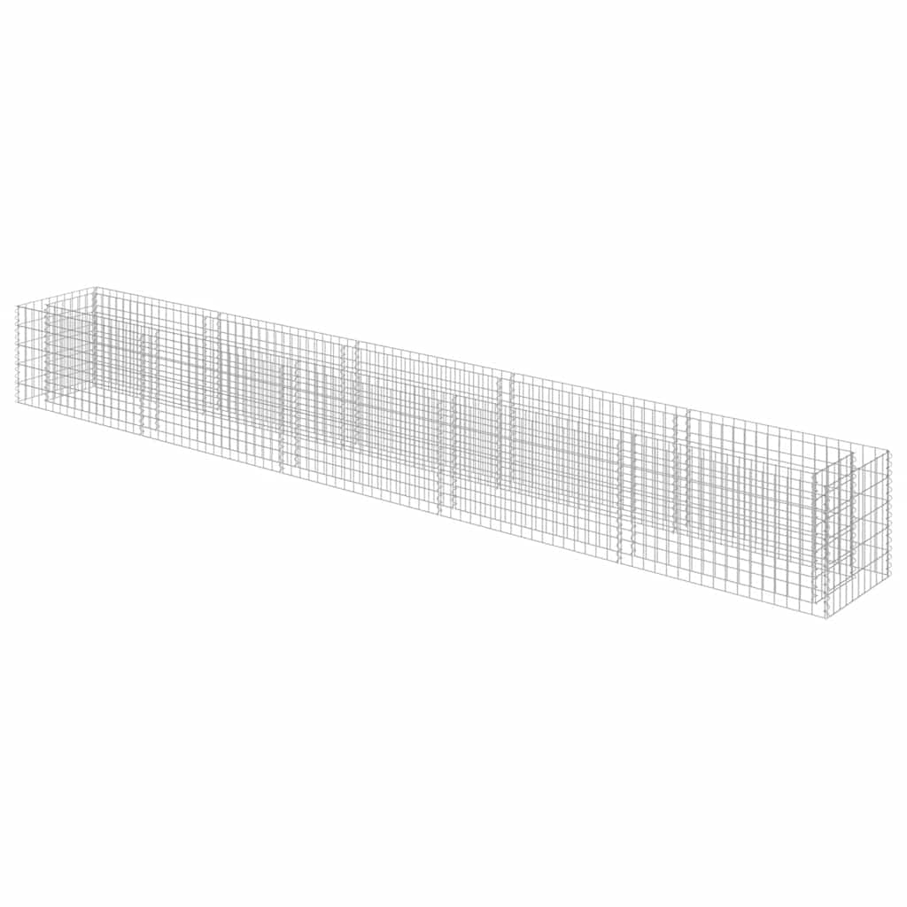 vidaXL Gabionen-Hochbeet Verzinkter Stahl 450×50×50 cm