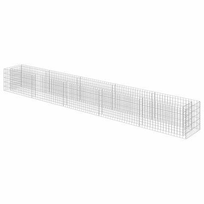 vidaXL Gabionen-Hochbeet Verzinkter Stahl 450×50×50 cm