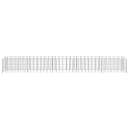 vidaXL Gabionen-Hochbeet Verzinkter Stahl 450×50×50 cm