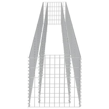 vidaXL Gabionen-Hochbeet Verzinkter Stahl 450×50×50 cm