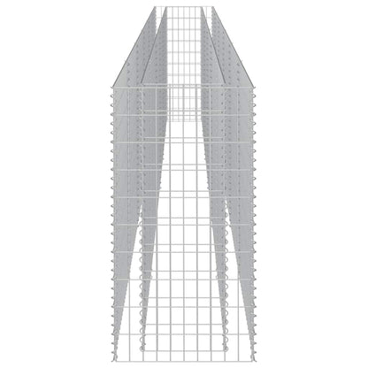vidaXL Gabionen-Hochbeet Verzinkter Stahl 540×50×100 cm