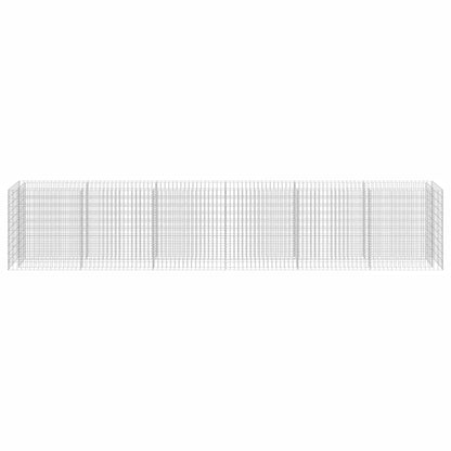 vidaXL Gabionen-Hochbeet Verzinkter Stahl 540×50×100 cm