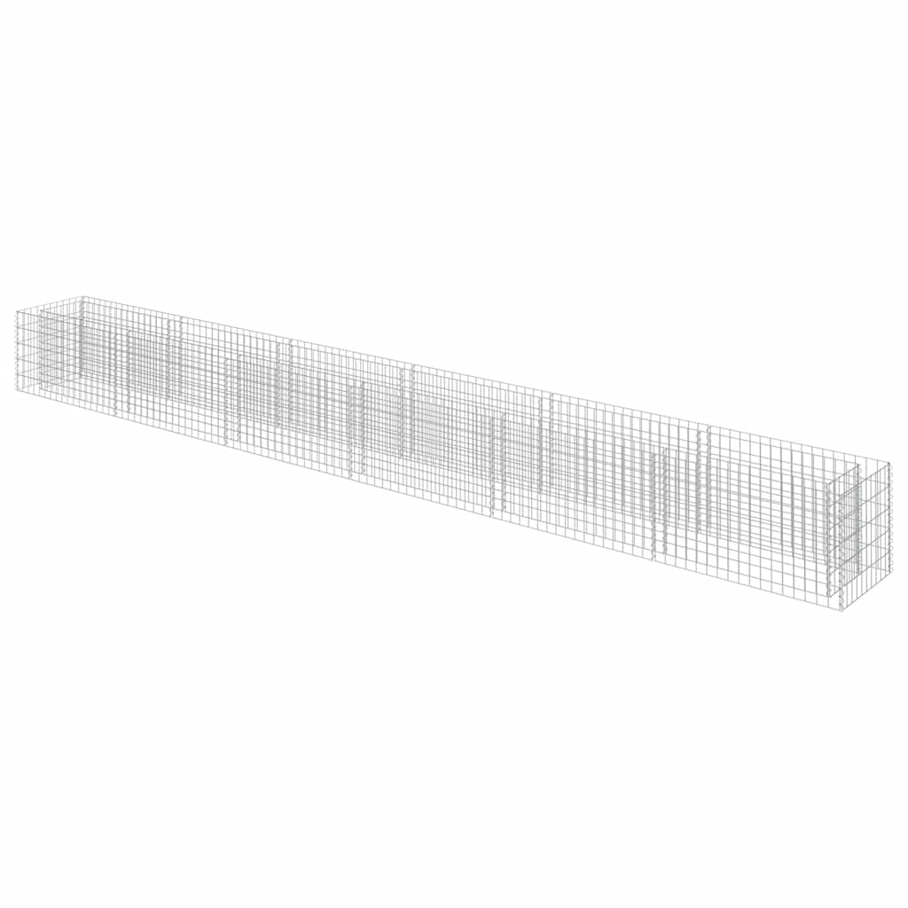 vidaXL Gabionen-Hochbeet Verzinkter Stahl 540×50×50 cm
