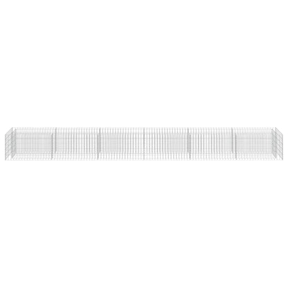 vidaXL Gabionen-Hochbeet Verzinkter Stahl 540×50×50 cm