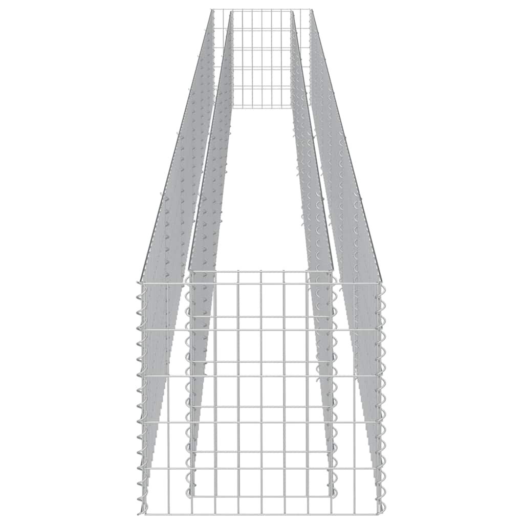 vidaXL Gabionen-Hochbeet Verzinkter Stahl 540×50×50 cm