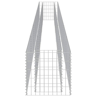 vidaXL Gabionen-Hochbeet Verzinkter Stahl 540×50×50 cm