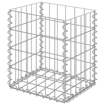 vidaXL Paniers de gabions 2 pcs Acier galvanisé 30x30x40 cm