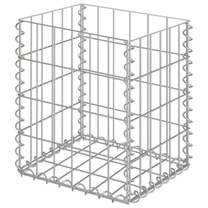 vidaXL Paniers de gabions 2 pcs Acier galvanisé 30x30x40 cm