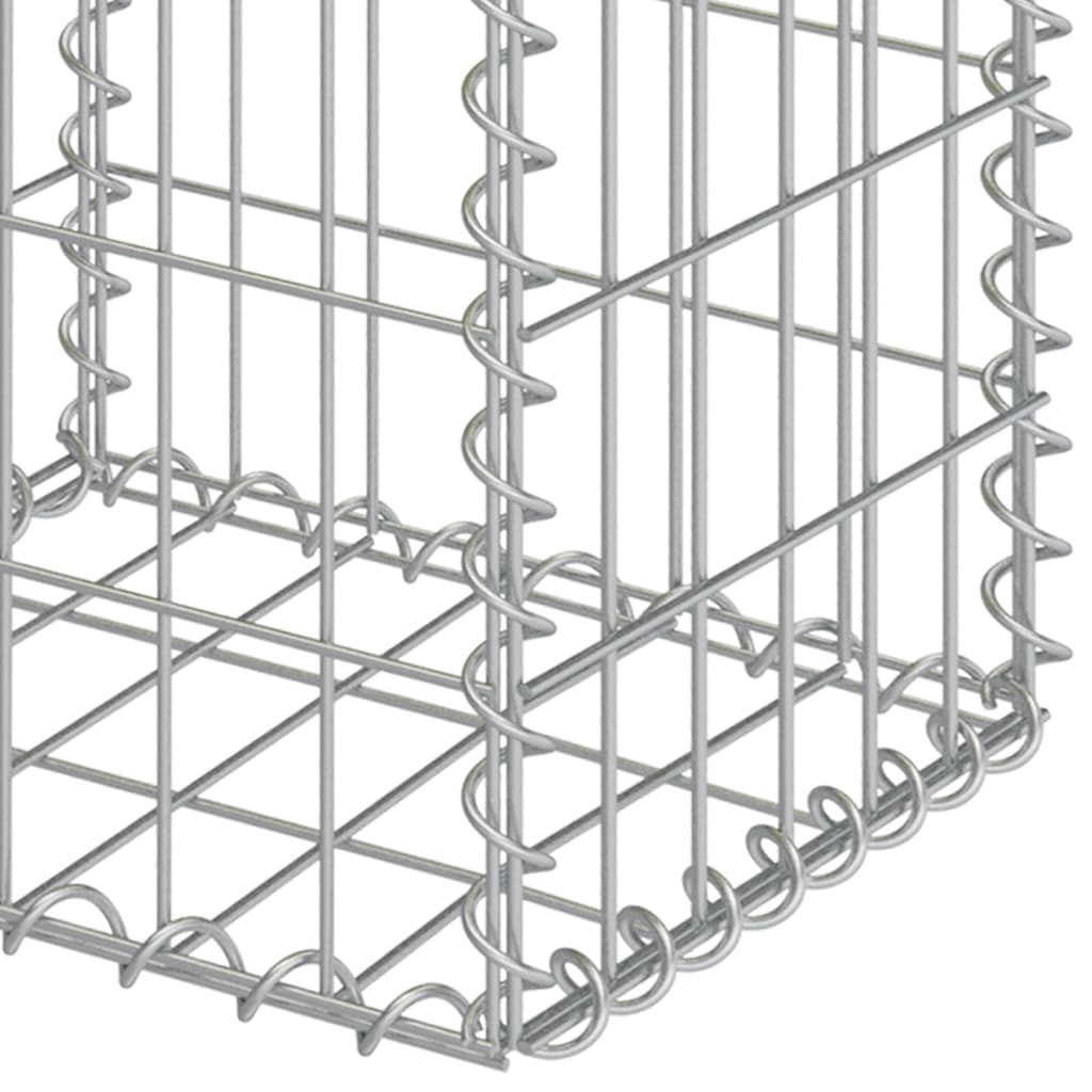 vidaXL Paniers de gabions 2 pcs Acier galvanisé 30x30x40 cm