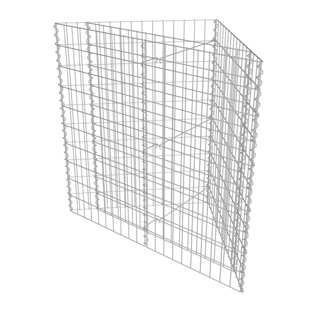 vidaXL Carré potager en gabion Acier galvanisé 75×75×100 cm