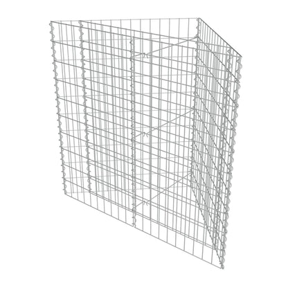 vidaXL Carré potager en gabion Acier galvanisé 75×75×100 cm