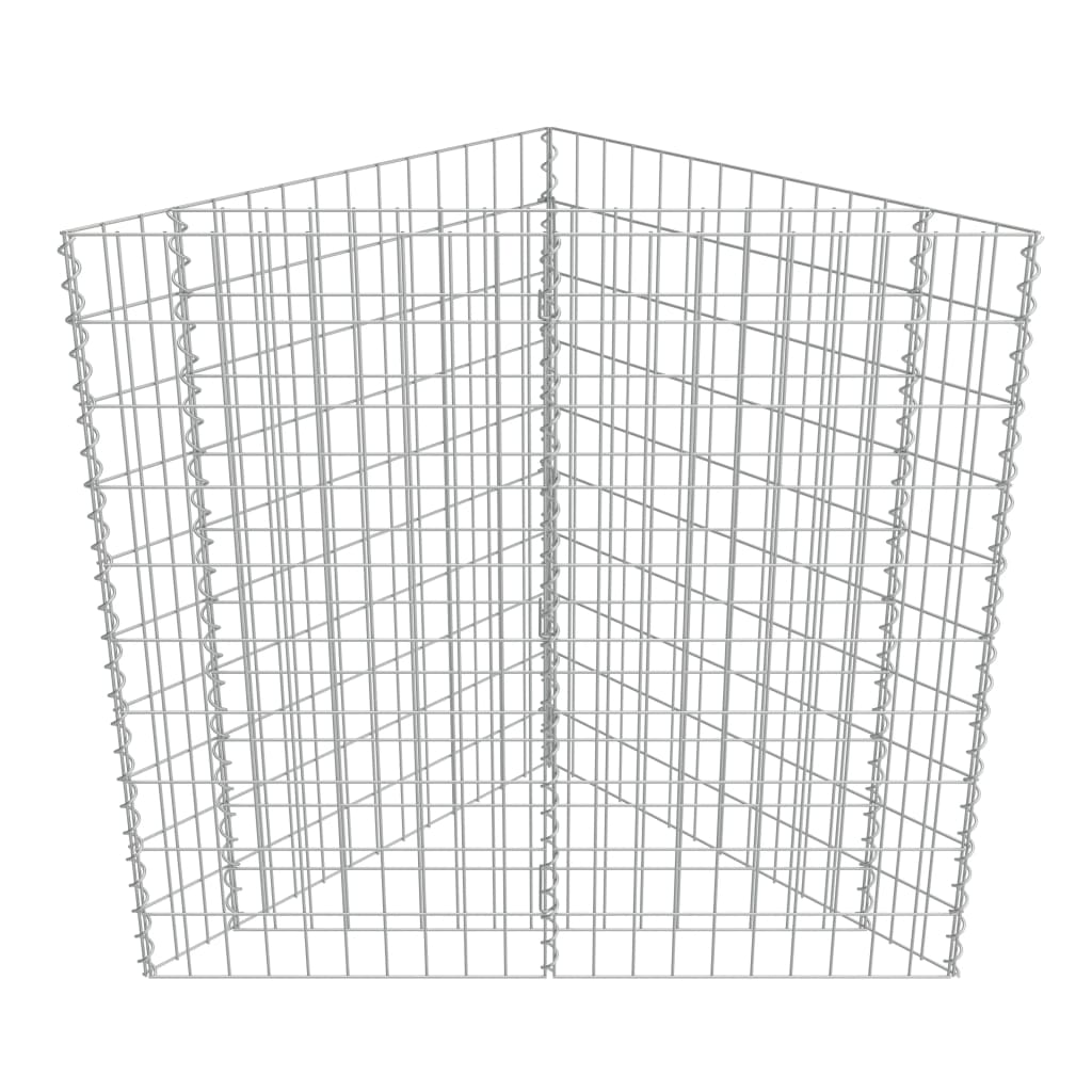 vidaXL Carré potager en gabion Acier galvanisé 75×75×100 cm