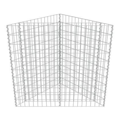 vidaXL Carré potager en gabion Acier galvanisé 75×75×100 cm