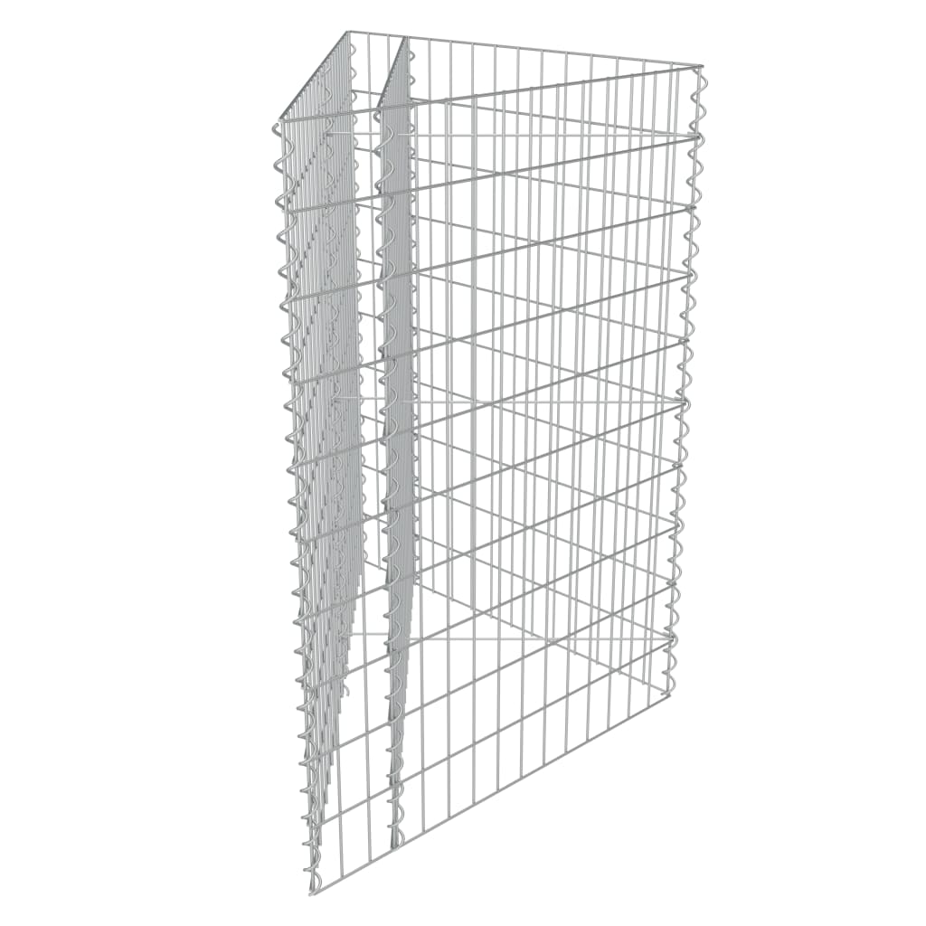 vidaXL Carré potager en gabion Acier galvanisé 75×75×100 cm