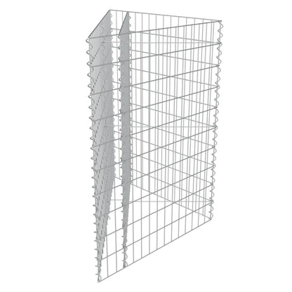 vidaXL Carré potager en gabion Acier galvanisé 75×75×100 cm