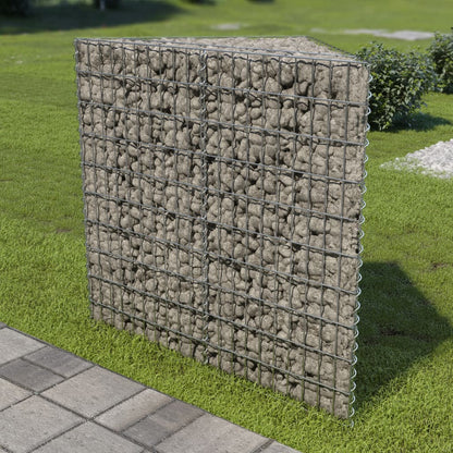vidaXL Carré potager en gabion Acier galvanisé 75×75×100 cm