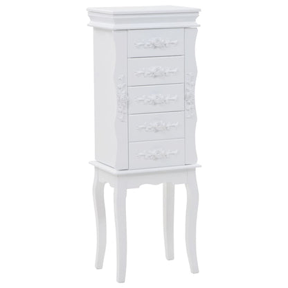 vidaXL Schmuckschrank Weiß