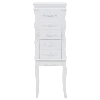 vidaXL Schmuckschrank Weiß