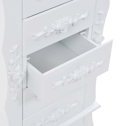 vidaXL Schmuckschrank Weiß