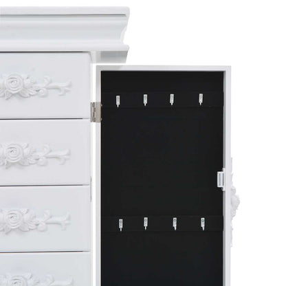 vidaXL Schmuckschrank Weiß