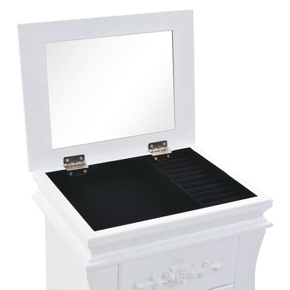 vidaXL Schmuckschrank Weiß