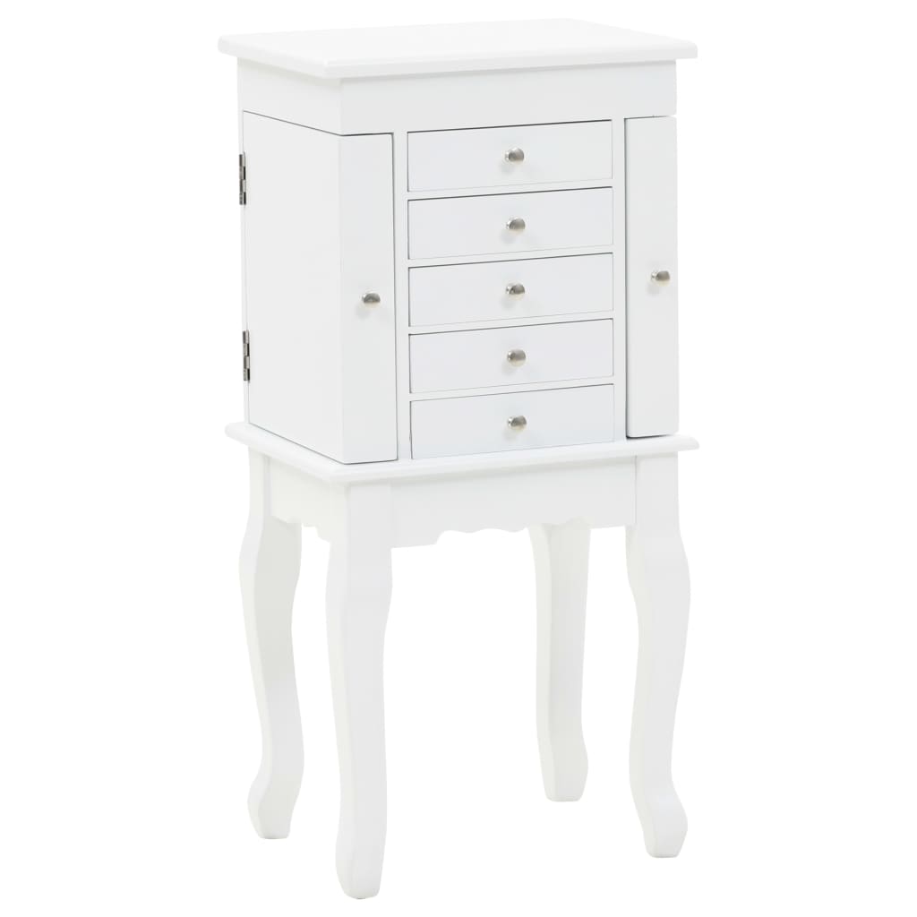 vidaXL Schmuckschrank Weiß