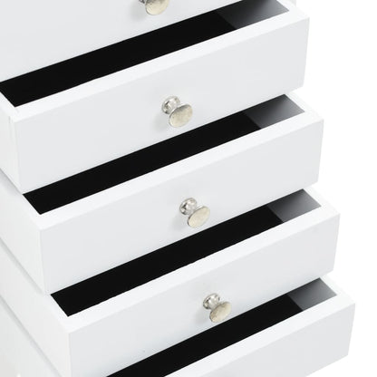 vidaXL Schmuckschrank Weiß