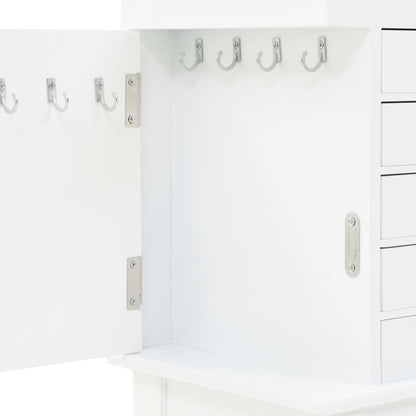 vidaXL Schmuckschrank Weiß