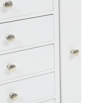 vidaXL Schmuckschrank Weiß