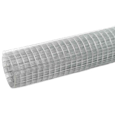 vidaXL Grillage Acier galvanisé 10x0,5 m Argenté