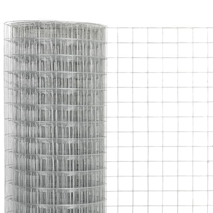 vidaXL Grillage Acier galvanisé 10x1,5 m Argenté