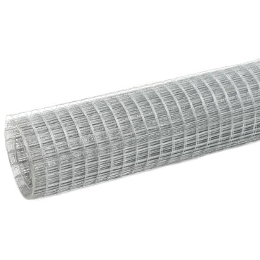 vidaXL Grillage Acier galvanisé 25x1,5 m Argenté