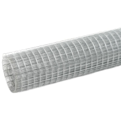 vidaXL Grillage Acier galvanisé 25x1,5 m Argenté