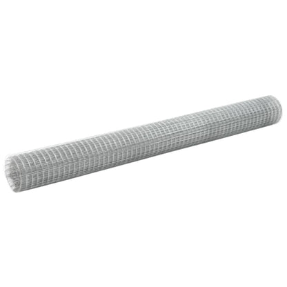 vidaXL Grillage Acier galvanisé 25x1,5 m Argenté
