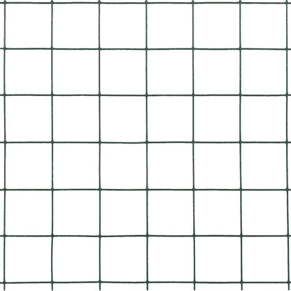 vidaXL Clôture en fil d'acier enduit PVC 10x0,5 m Vert