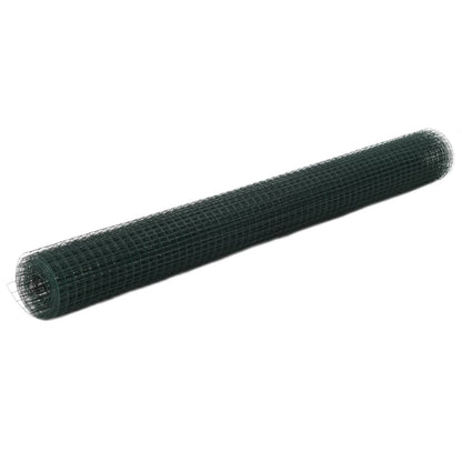 vidaXL Grillage Acier avec revêtement PVC 10x1,5 m Vert
