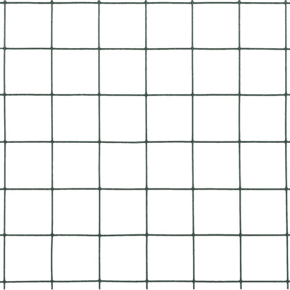 vidaXL Grillage Acier avec Revêtement PVC 25x1,5 m Vert