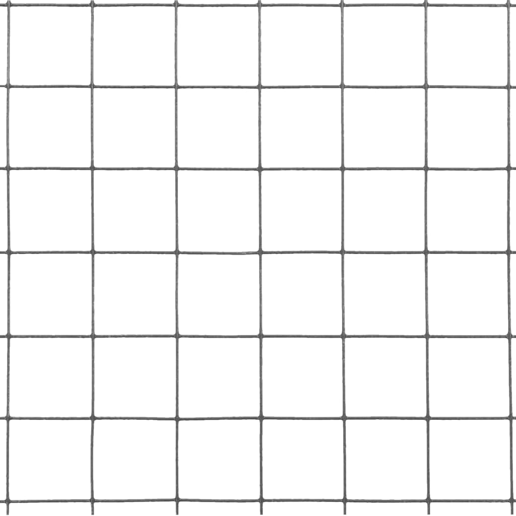 vidaXL Grillage en acier avec revêtement PVC 10x1,5 m Gris