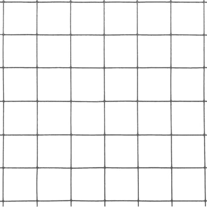 vidaXL Clôture grillagée en acier avec revêtement en PVC 25x1,5 m Gris