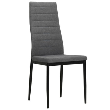 vidaXL Chaises de salle à manger 6 pcs Tissu Gris clair