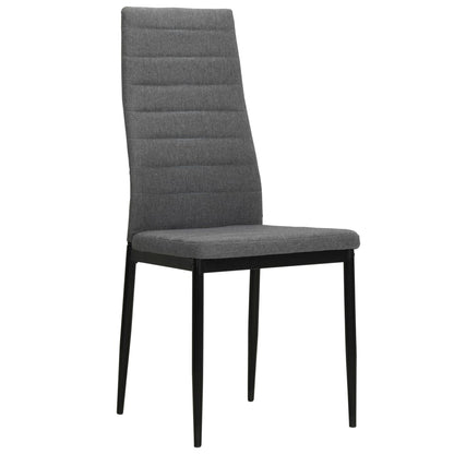 vidaXL Chaises de salle à manger 6 pcs Tissu Gris clair