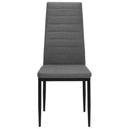 vidaXL Chaises de salle à manger 6 pcs Tissu Gris clair