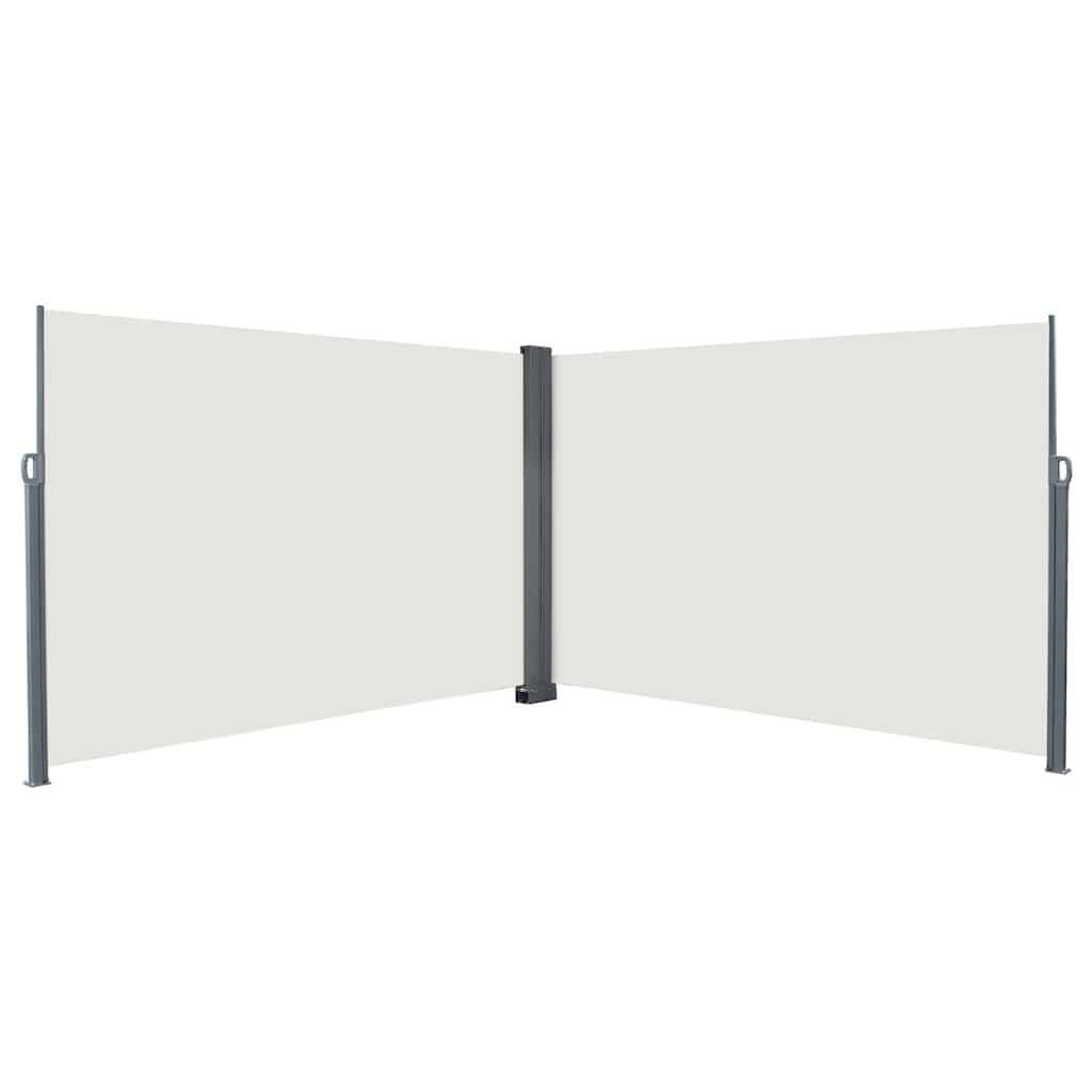 vidaXL Store latéral rétractable crème 600 x 200 cm Métal